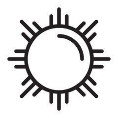 sunrise line icon