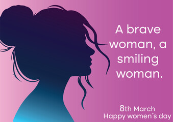 Banner to celebrate happy women's day