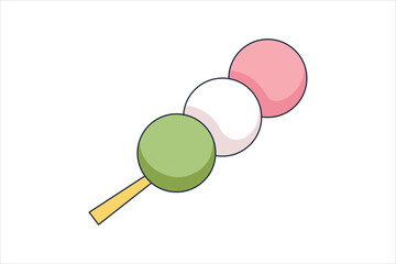 Spring Japan Style Sticker Design