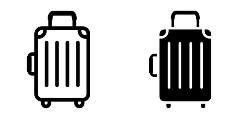 Luggage icon. sign for mobile concept and web design. vector illustration - obrazy, fototapety, plakaty