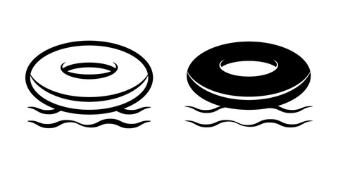 Lifebuoy icon. float sign for mobile concept and web design. vector illustration