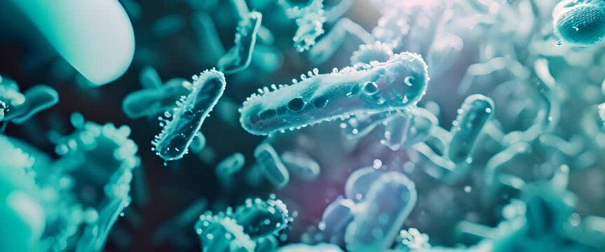 Anamorphic video microscopic bacteria. Legionella pneumophila