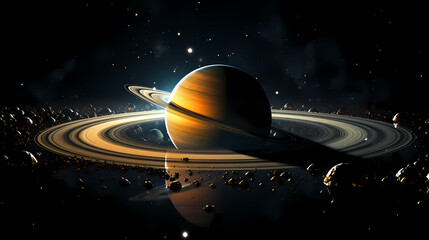 Space galaxy background, 3D illustration of nebulae in the universe