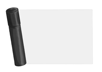 卒業証書入れのフレーム、アナログ手描き風味、コピースペース有り、メッセージカード