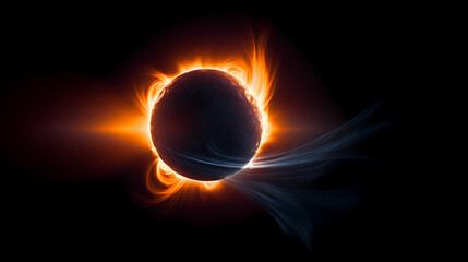 Space galaxy background, 3D illustration of nebulae in the universe