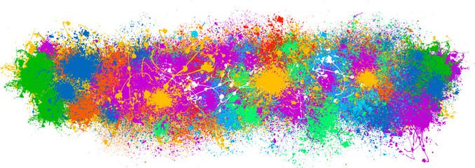colorful paint spray effect