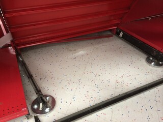 Skating a Metal Store Fixture during a Remodel 