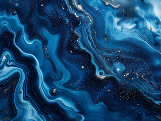 Obraz premium abstract blue background with bubbles