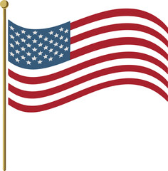 american flag vector
