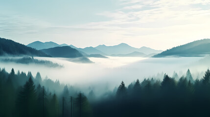 Obraz premium Forest background, vibrant trees