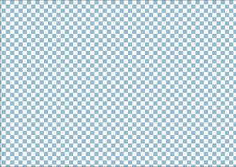 日本の伝統紋様 市松模様（石畳）のシームレスパターン 青