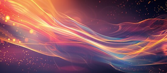 Obraz premium Stunning Abstract Background with Cool Waves and Streams of Light