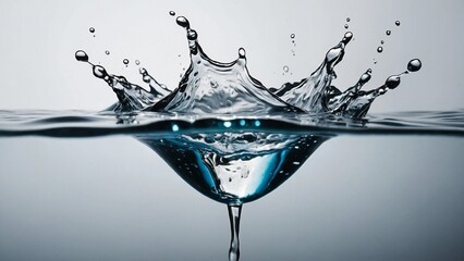 Clear water splash background