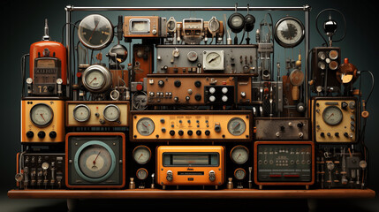 retro vintage radio mucic sound audio