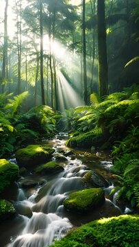 morning in the forest