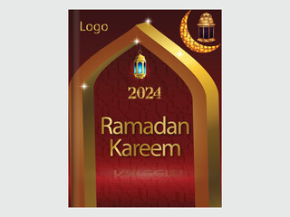 vector ramdan book cover design