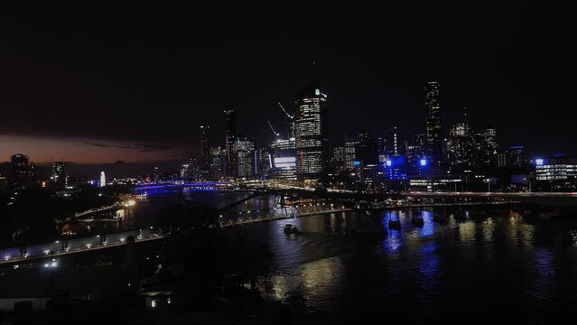 Brisbane night time lapse