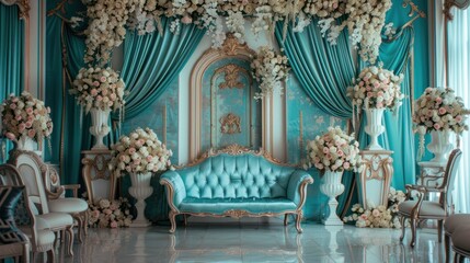 Fototapeta premium Love Blossoms in Wedding Decor