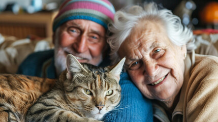 A Heartwarming Scene of Love and Friendship Between Humans and Pets