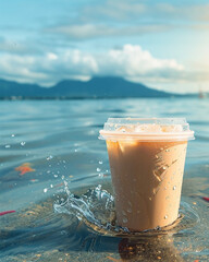Sparkling ice coffee