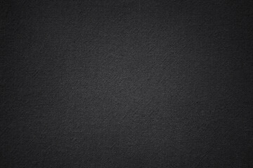 Black grey cotton fabric cloth texture for background, natural textile pattern.