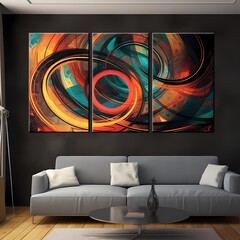 futuristic abstract wall art