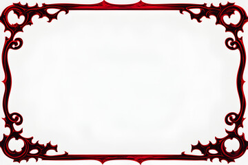 Black And Red Devil Border Frame Copy Space Area