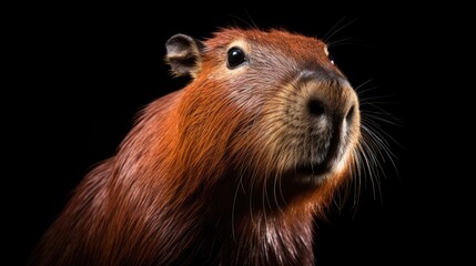 Capybara close-up, Hyper Real