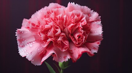 Carnation close-up, Hyper Real