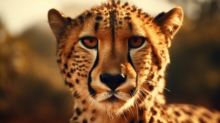 Cheetah close-up, Hyper Real