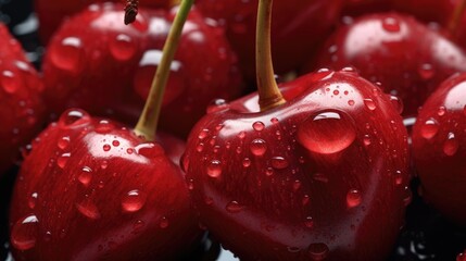 Cherry close-up, Hyper Real