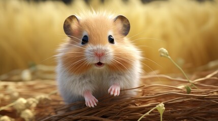 Hamster close-up, Hyper Real