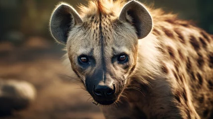 Fotobehang Hyena close-up, Hyper Real © Gefo
