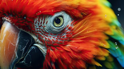 Parrot close-up, Hyper Real