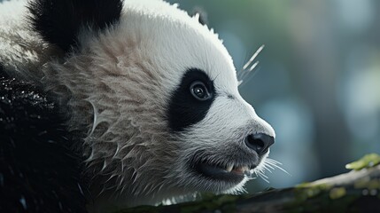 Panda close-up, Hyper Real