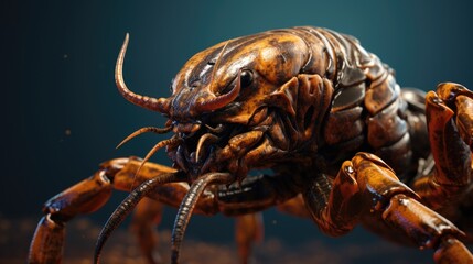 Scorpion close-up, Hyper Real