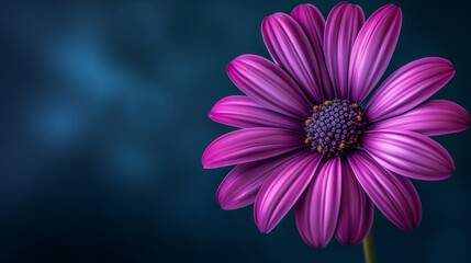 The soft blur of a garden sets the stage for a dahlia's petals to take center focus in nature's show.