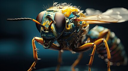 Entomologist close-up, Hyper Real