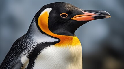Naklejka premium Penguin close-up, Hyper Real