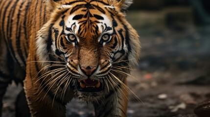 Fototapeta na wymiar Tiger close-up, Hyper Real