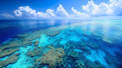 The Australian reef, a geographical feature significant for its ecological diversity.