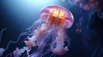 Jellyfish close-up, Hyper Real