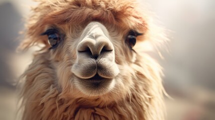 Lama close-up, Hyper Real