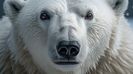 Polar bear close-up, Hyper Real