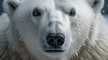 Raamstickers Polar bear close-up, Hyper Real © Gefo