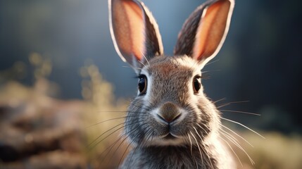 Rabbit close-up, Hyper Real
