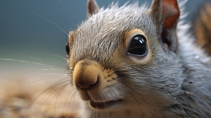 Squirrel close-up, Hyper Real
