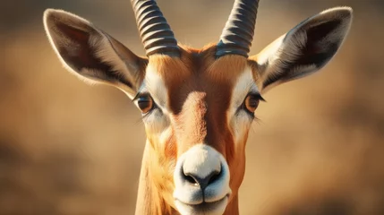 Fototapeten Antelope close-up, Hyper Real © Gefo