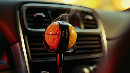 Car air freshener close-up, Hyper Real