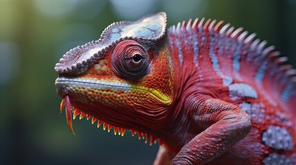 Chameleon close-up, Hyper Real